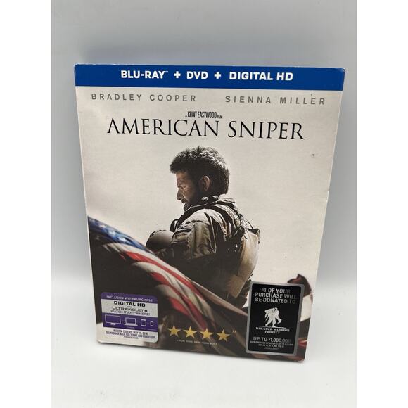 American Sniper (Blu-ray/DVD) w/ OOP Slipcover - Picture 1 of 3